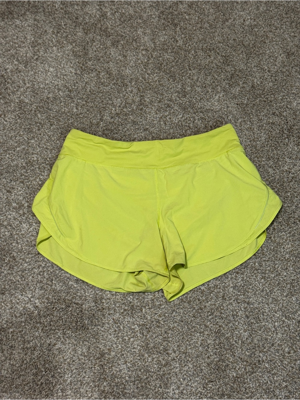 lululemon athletica Women's Athletic Shorts in Neon Yellow